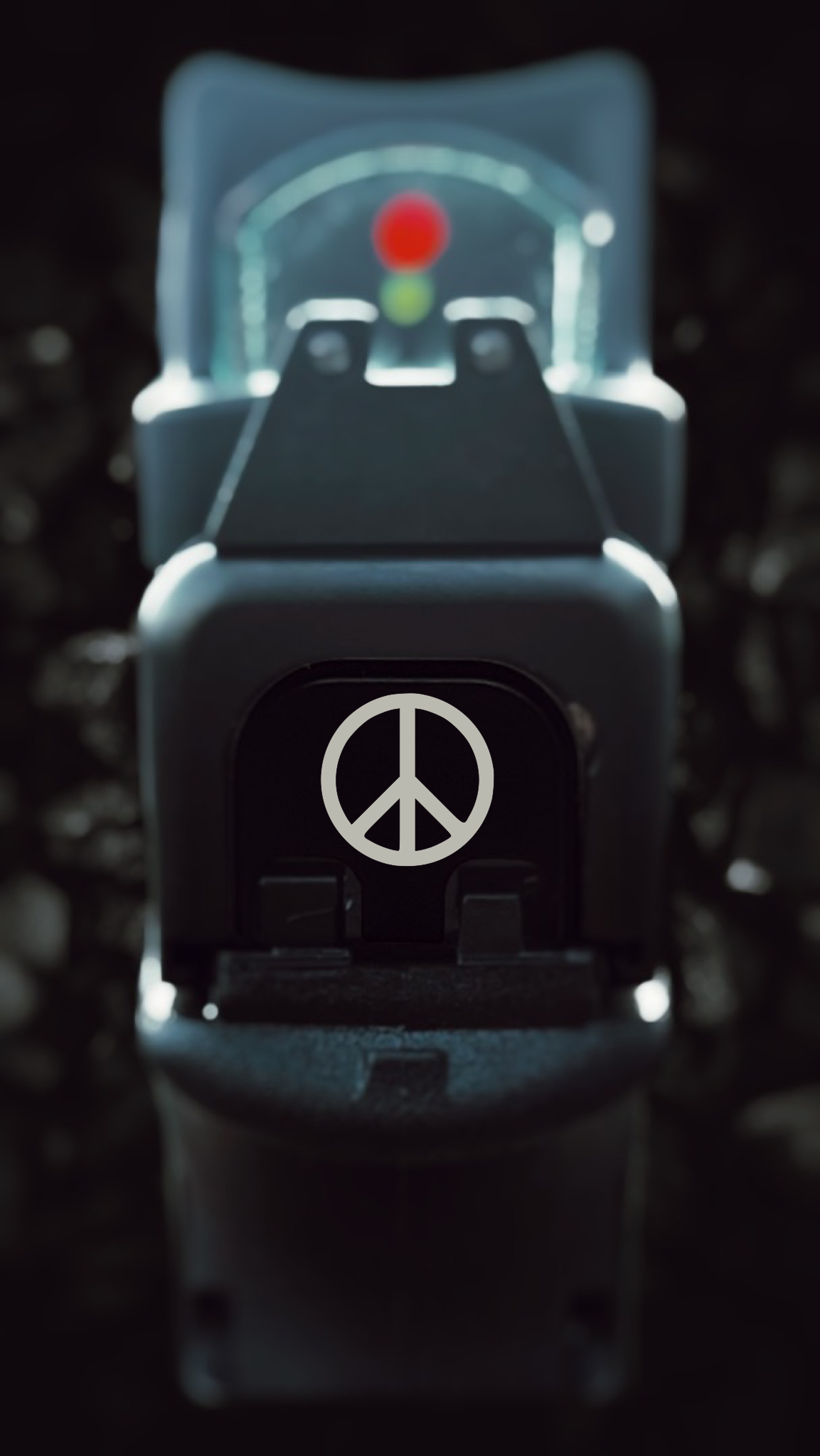 Peace Sign Glock Back Plate