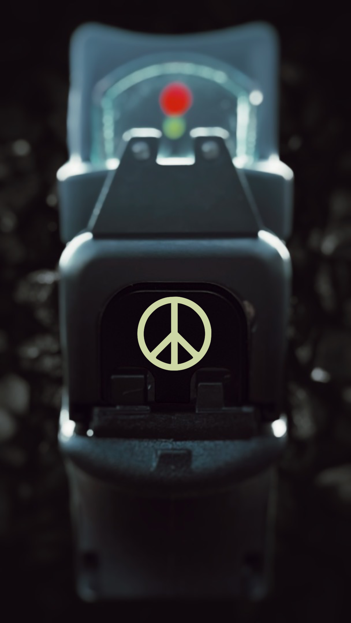 Peace Sign Glock Back Plate