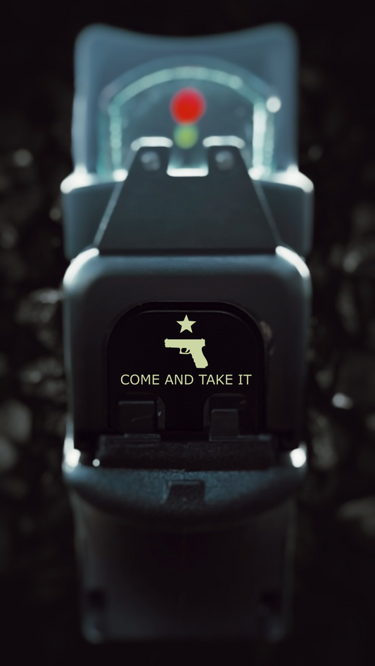Come and Take It 2 Glock Back Plate