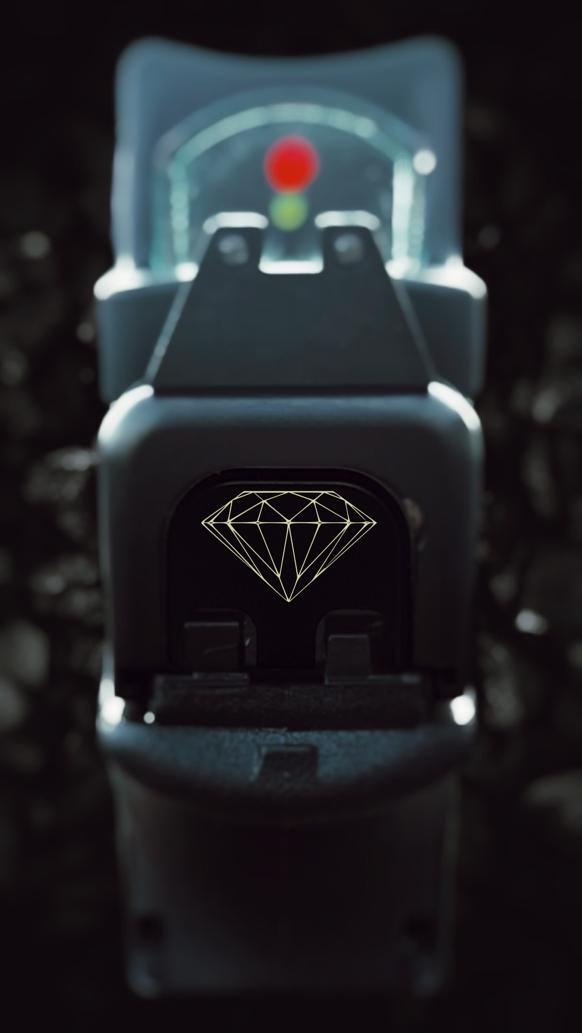 Diamond Glock Back Plate