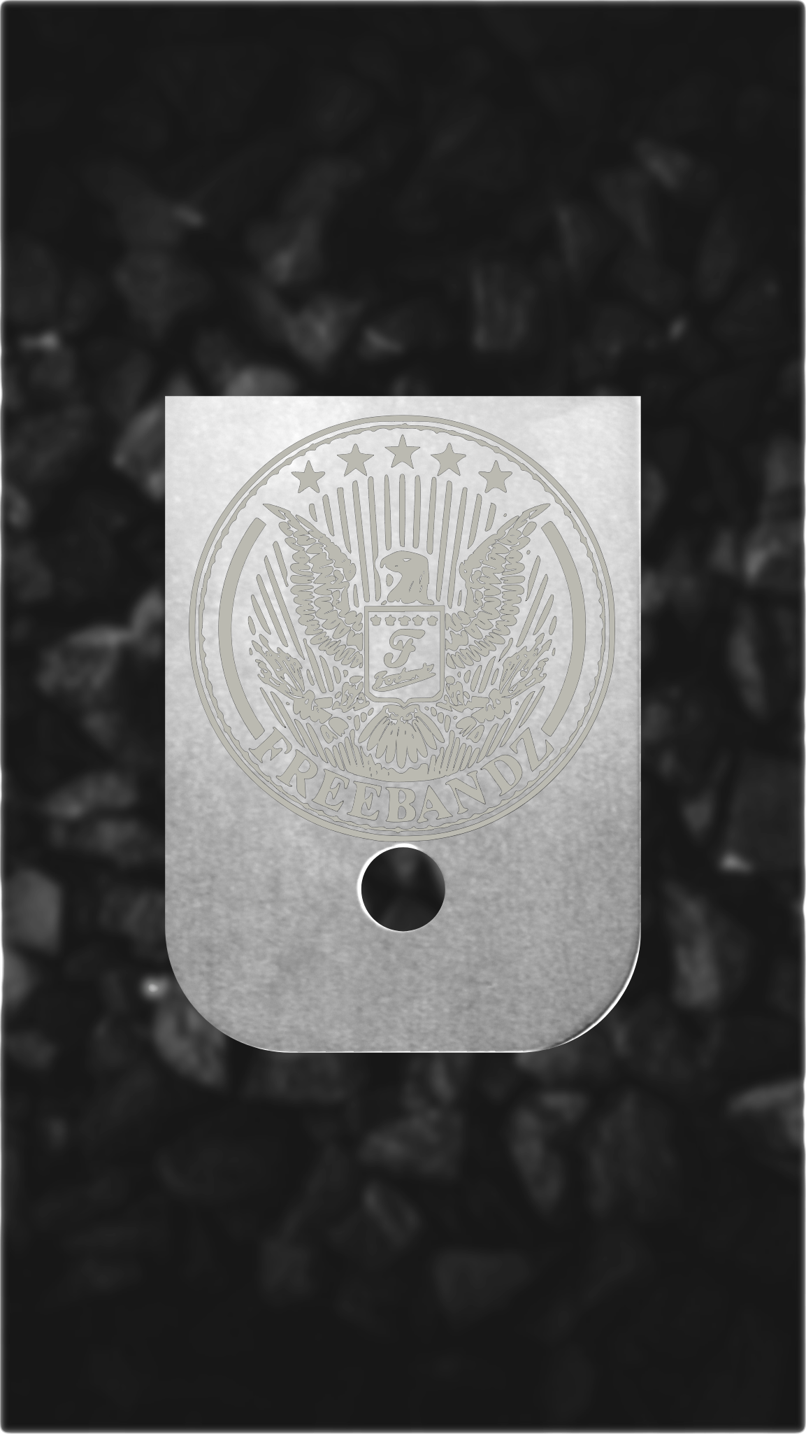 Aluminum Glock back plate eagle seal engraved Glock magazine plate