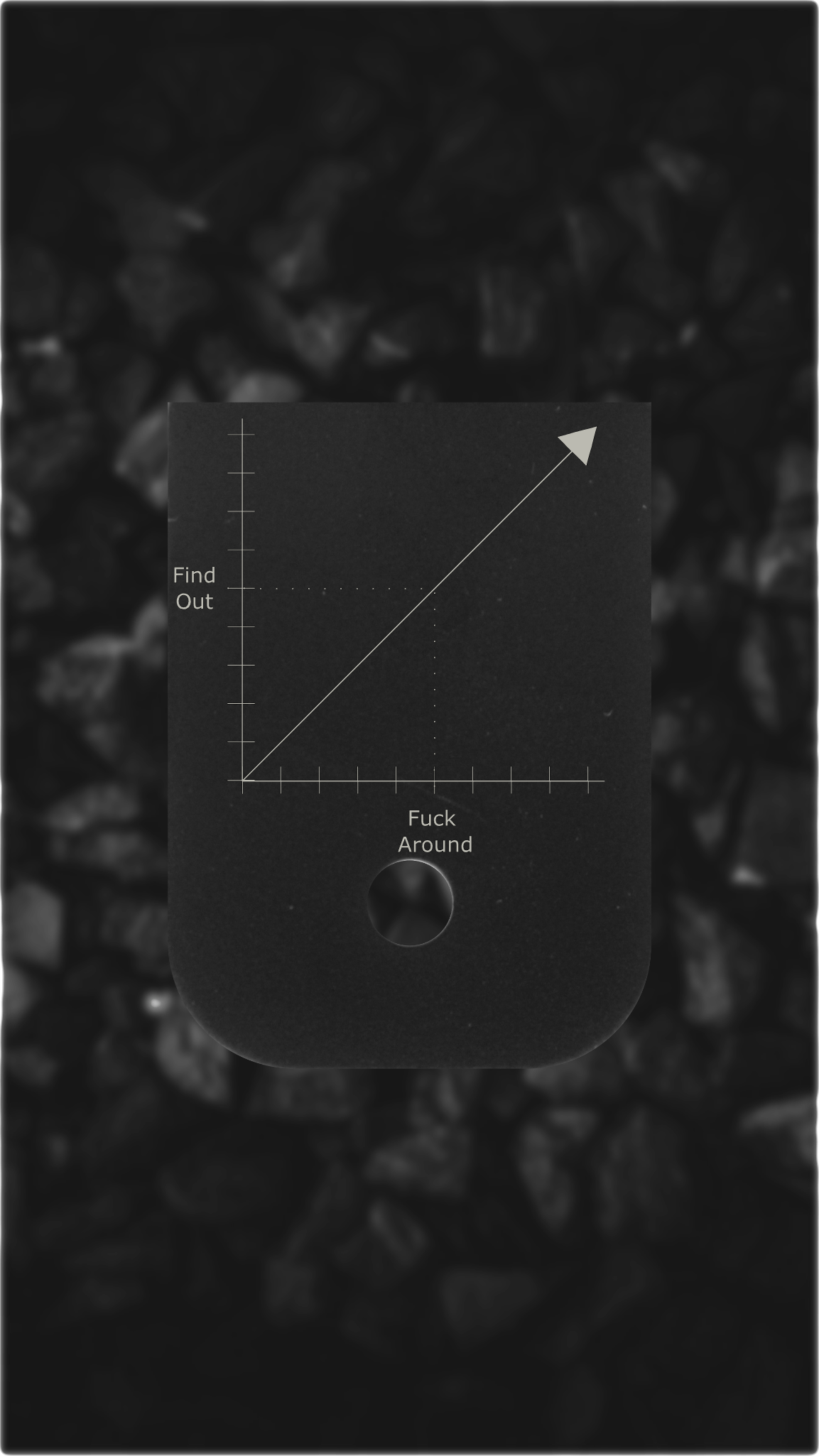 Black Aluminum Glock back plate laser-engraved graph design Glock magazine plate
