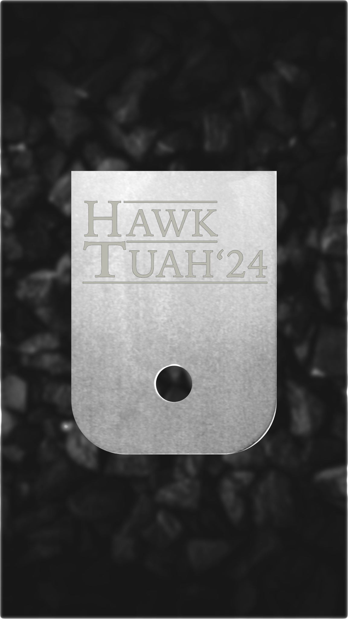 Aluminum Glock back plate Hawk Tuah 2024 laser-engraved Glock magazine plate