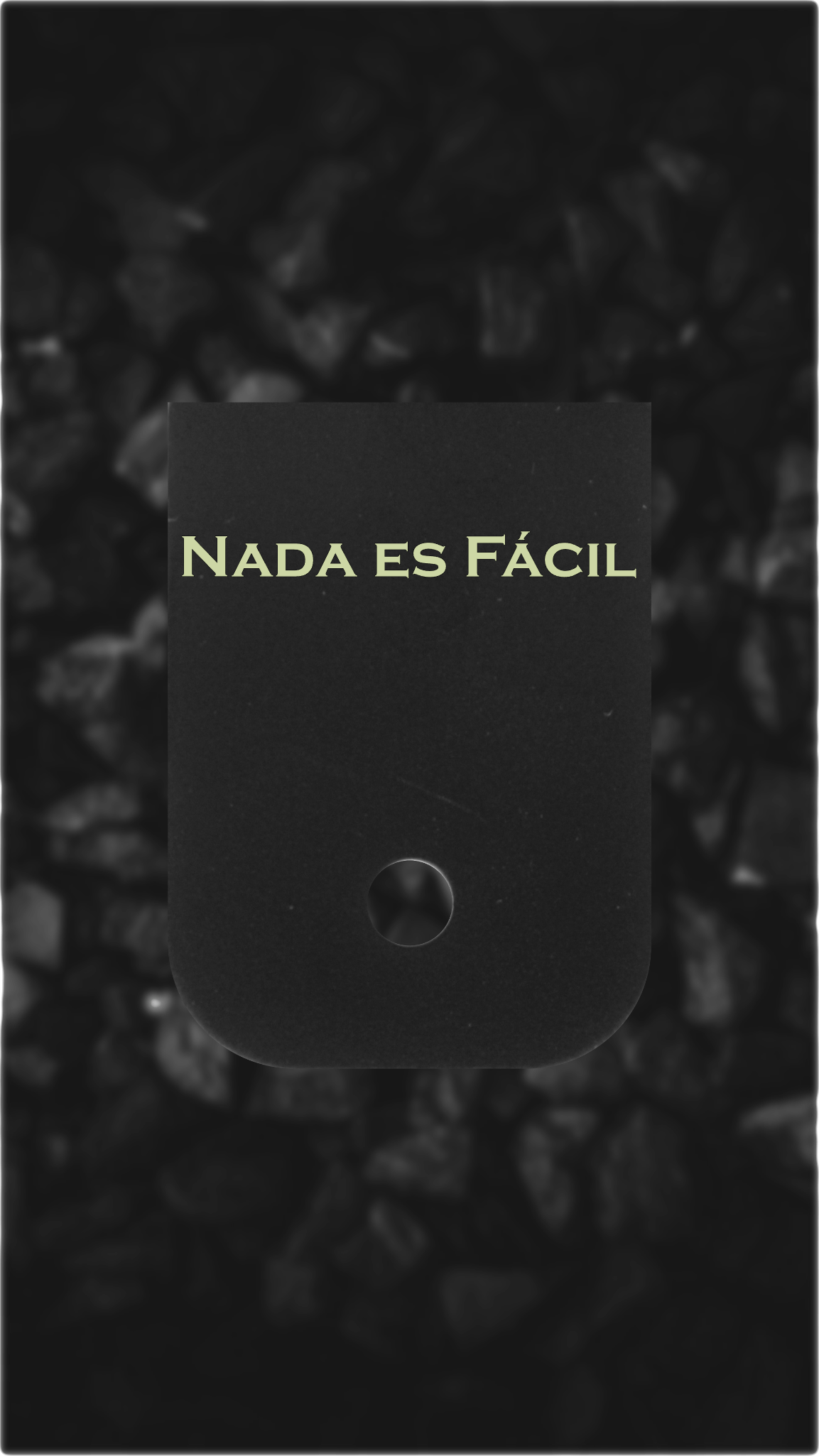 Black Brass Glock back plate Bold lettering engraved on Glock magazine base plate