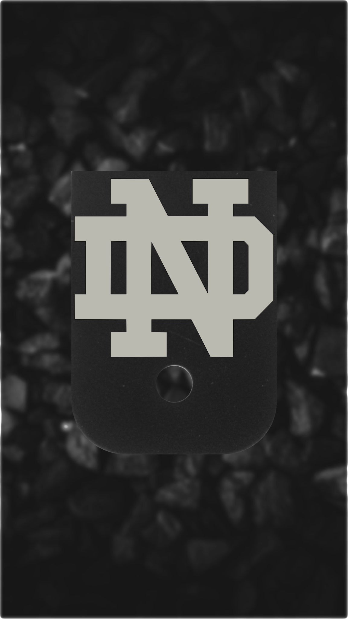 Black Aluminum Glock back plate North Dallas skyline engraved Glock magazine base plate