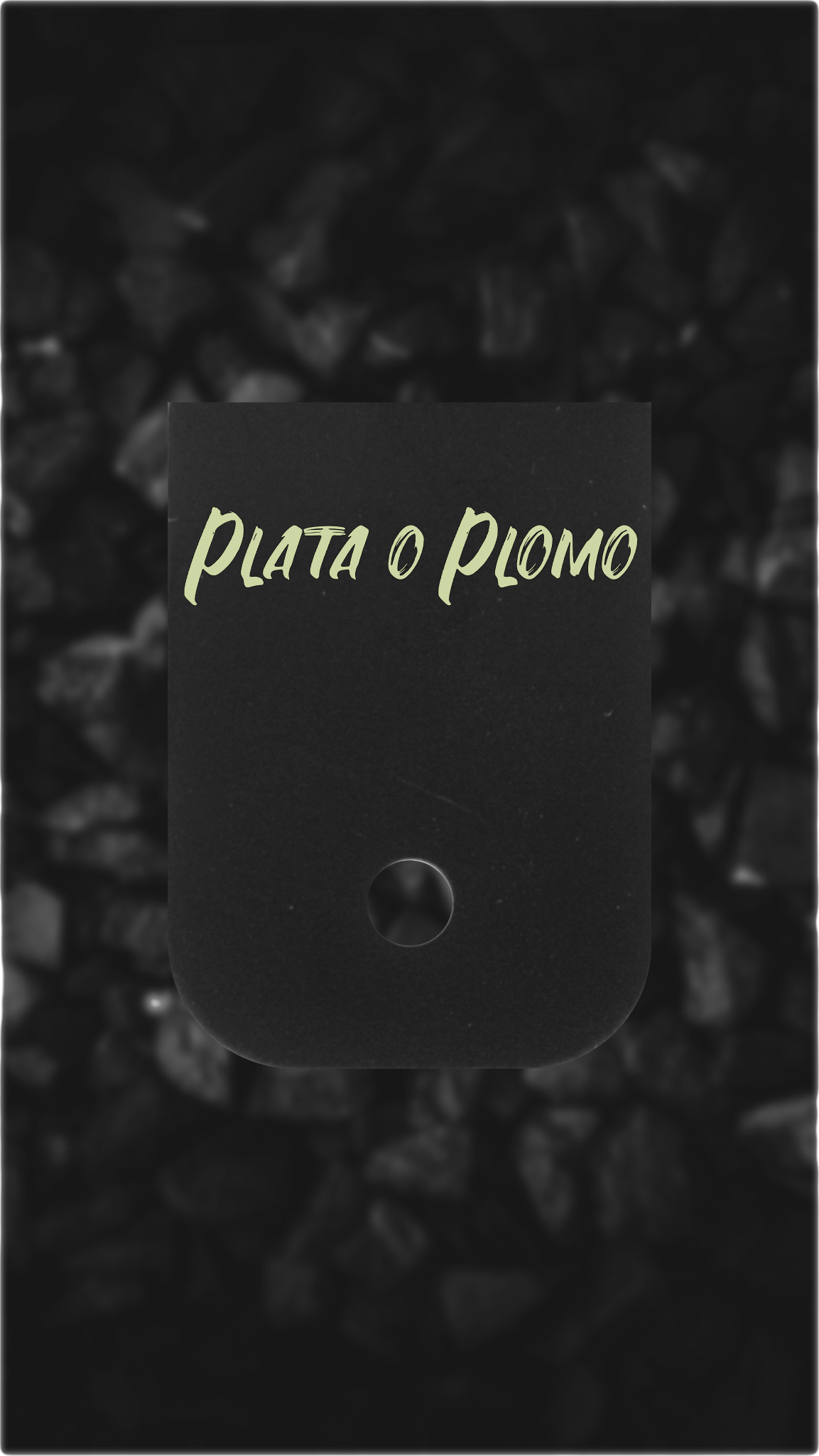Black Brass Glock back plate Plata o Plomo laser engraved magazine base plate