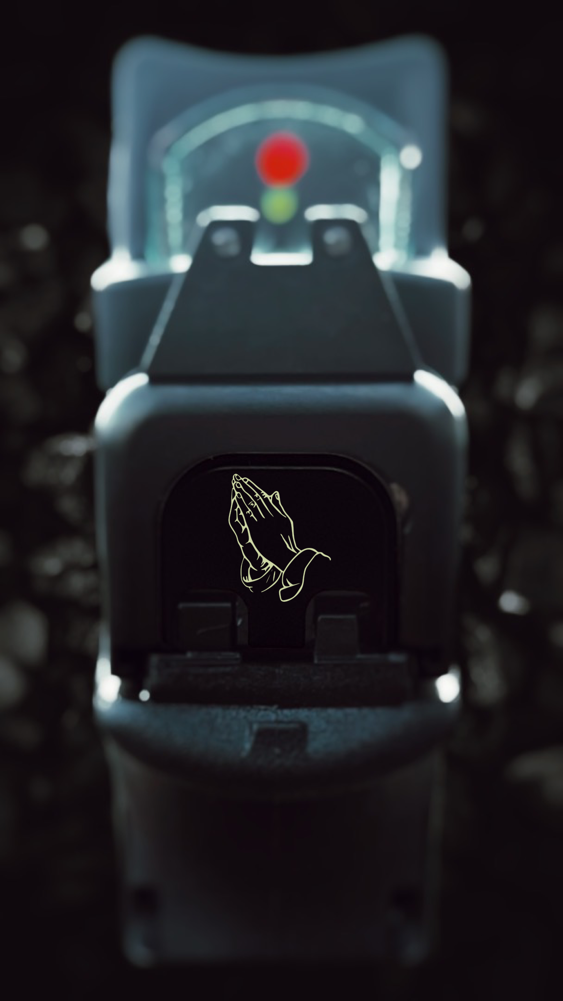 Praying Hands Glock Back Plate