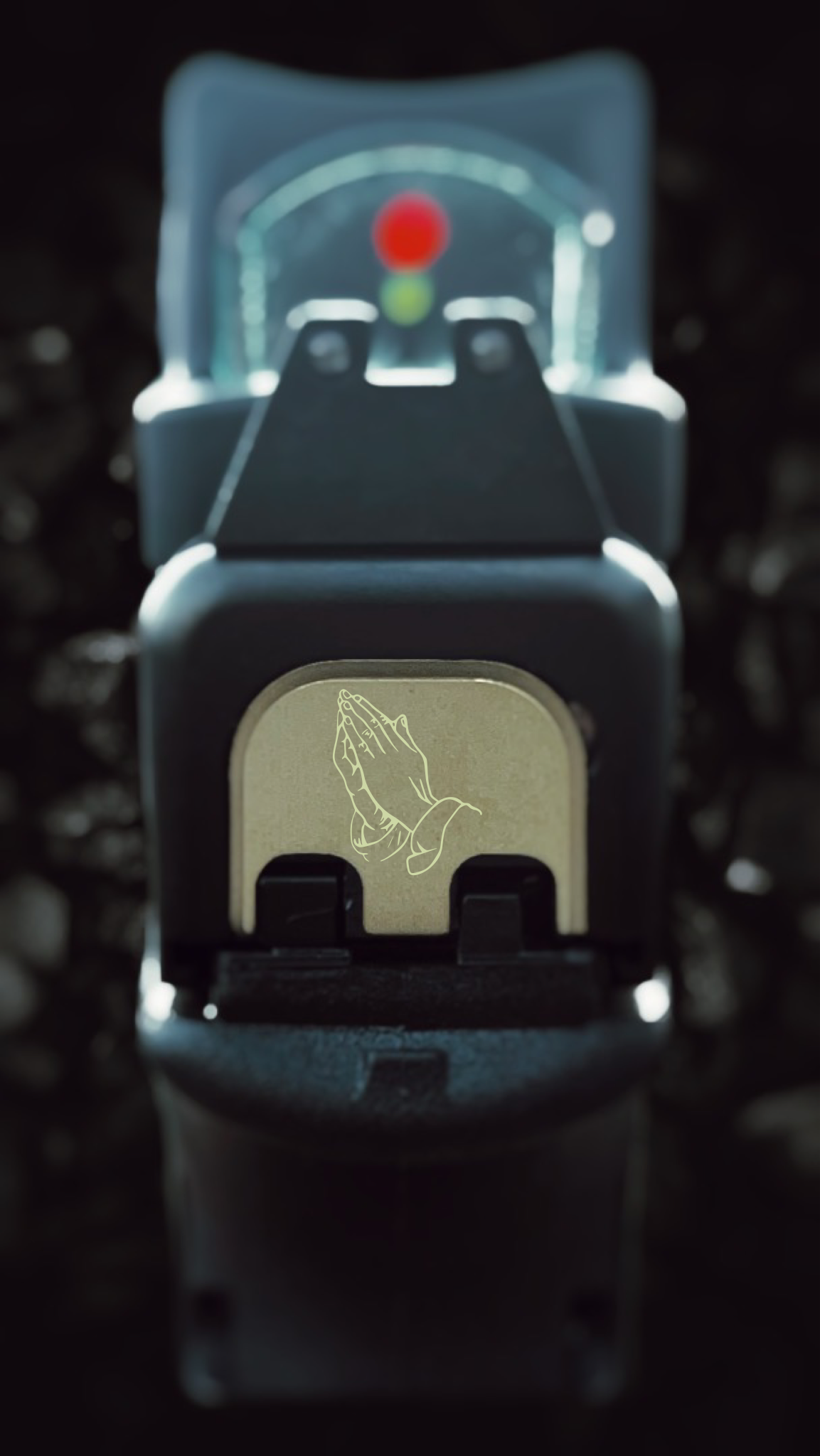 Praying Hands Glock Back Plate