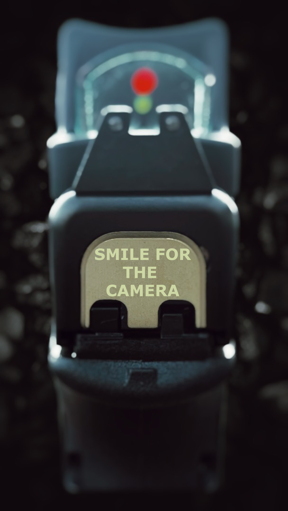 Smile For The Camera Glock Back Plate