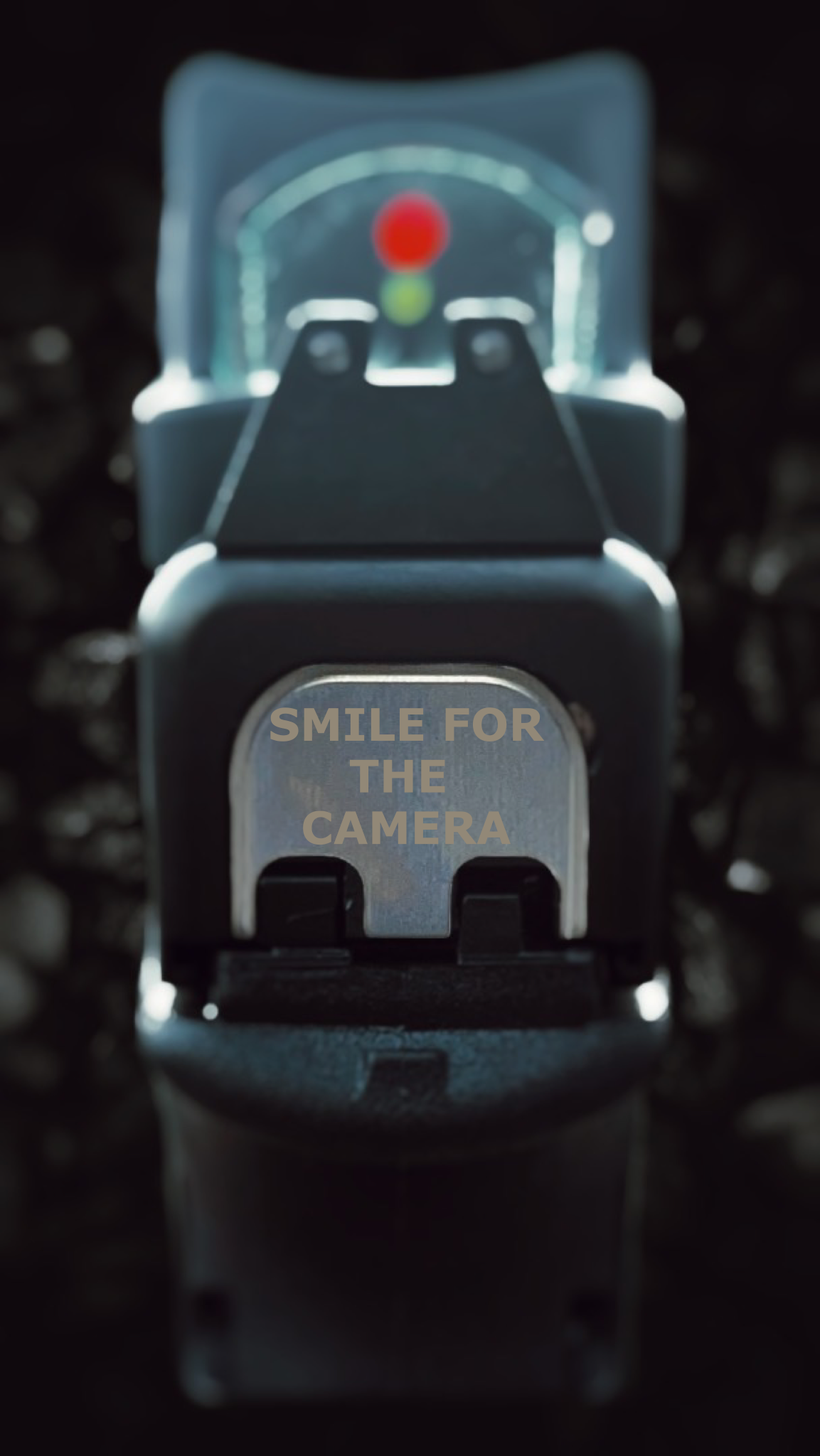 Smile For The Camera Glock Back Plate