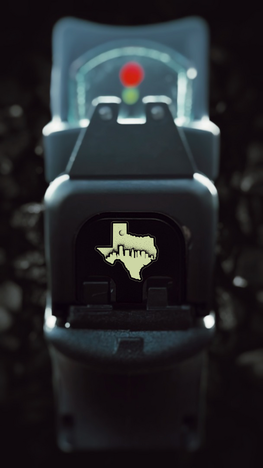 Texas With Dallas Skyline  Glock Back Plate